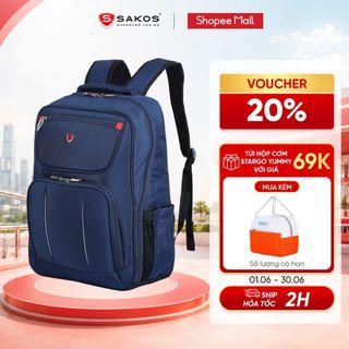 Balo laptop du lịch thời trang cao cấp sakos turbo 15.6 inch