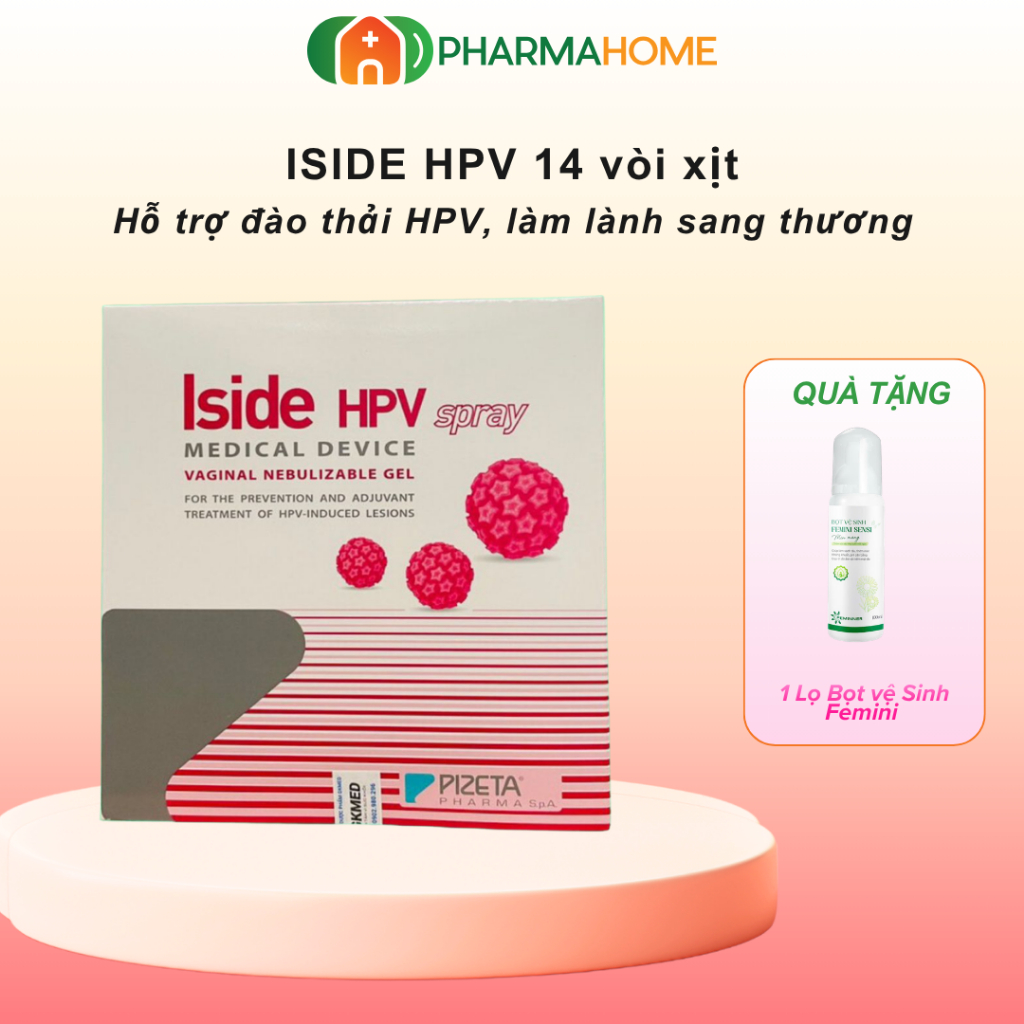 [Quà tặng] Gel Xịt Iside HPV - Hỗ Trợ Tăng Đào Thải HPV, Cân Bằng pH, Tăng Cường Miễn Dịch (1 Bình X