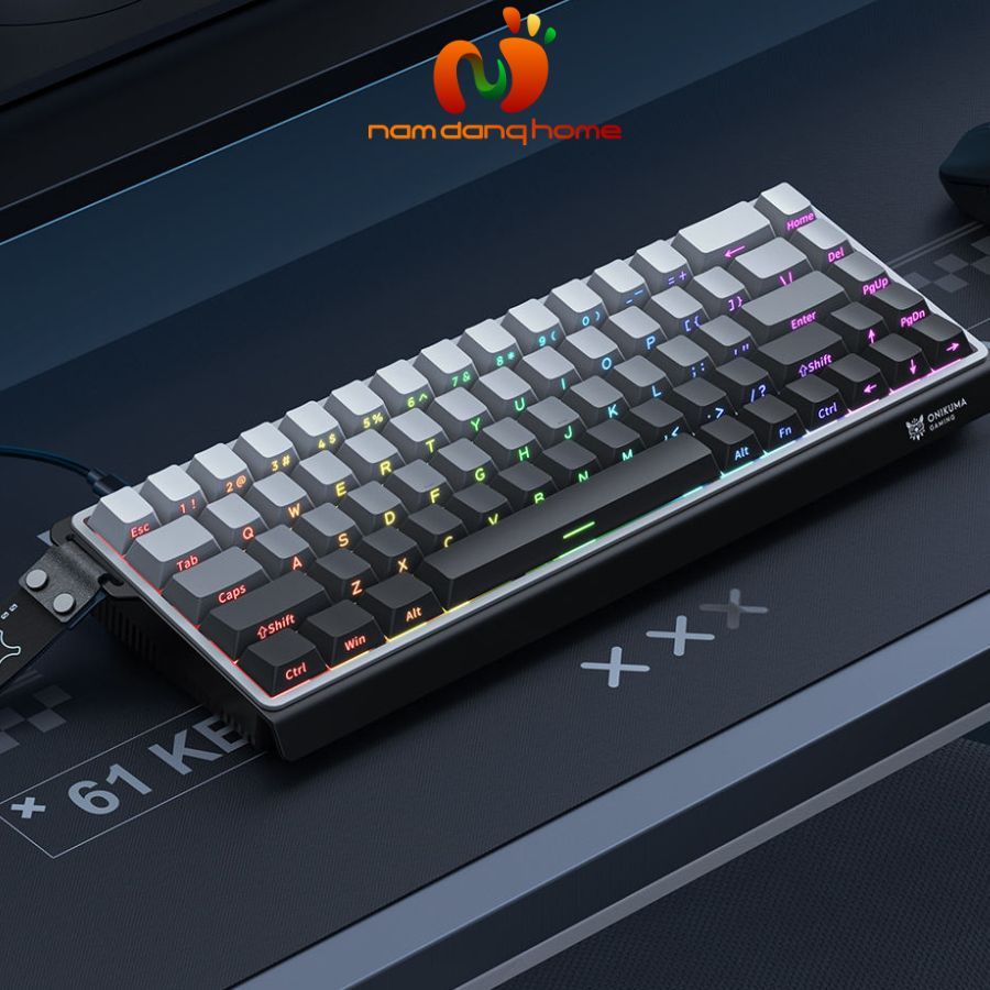Bàn Phím Cơ ONIKUMA Có Dây G69 - Bàn Phím Gaming Layout 68 Phím, Switch Có Hotswap