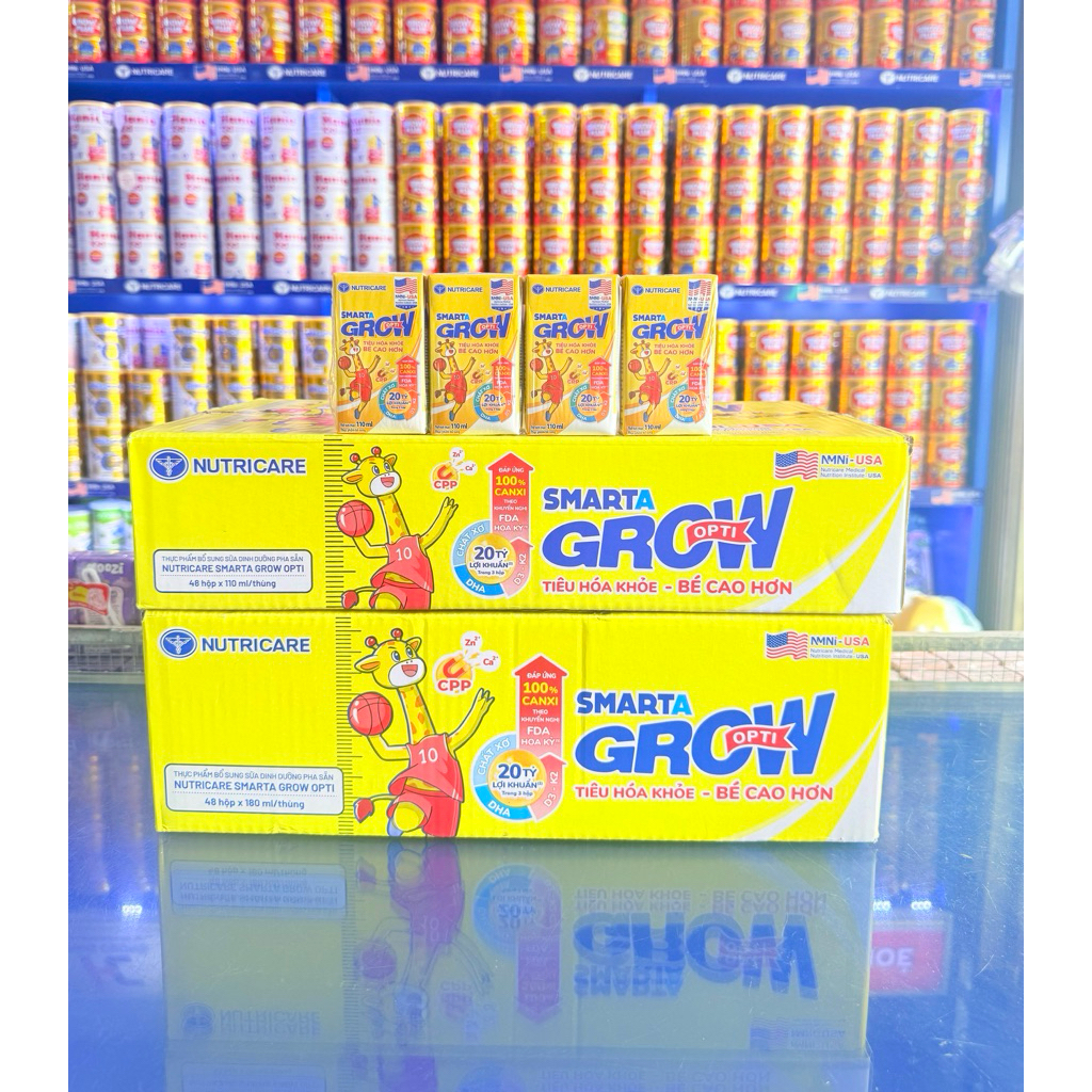 Sữa Bột Pha sẵn Smarta Grow 110ml/180ml (48 Hộp)