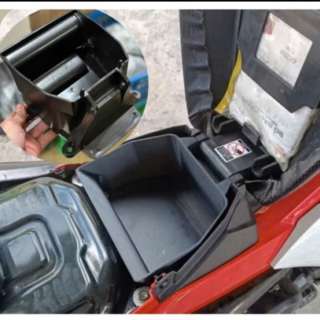 Hộp đựng đồ cốp yên xe cho ex 150, cốp đựng đồ gắn trong yên xe Ex 150