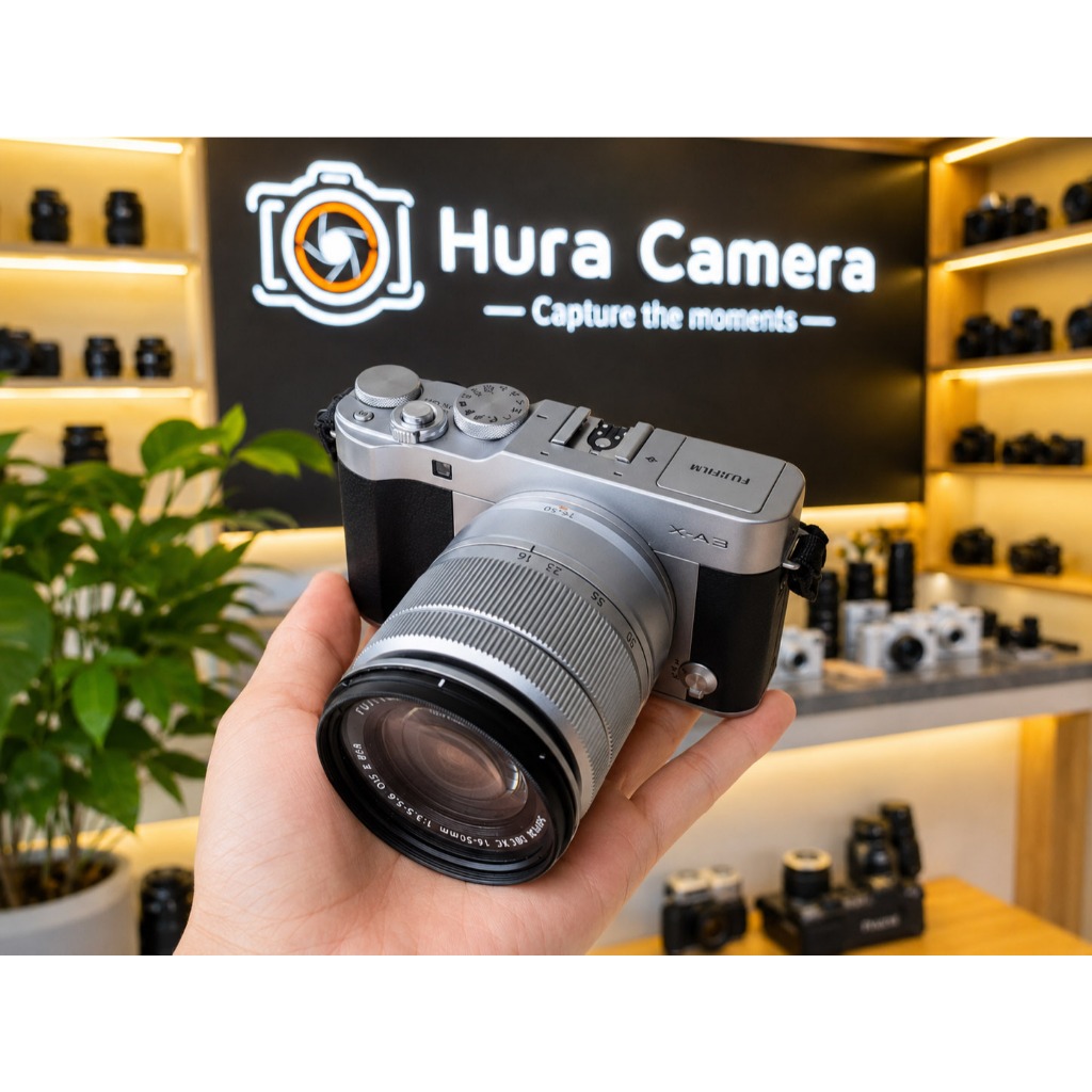 Fujifilm X-A3 - Máy ảnh Mirrorless APS-C 24.2MP, màu bạc
