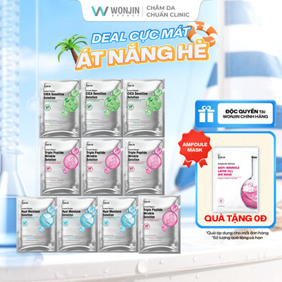 [Tặng 1 WonJin Ampoule] Combo 10 Mặt Nạ Mix DR.WonJin Instant  Repair Solution Mask 30g x10 [B3] [IN]