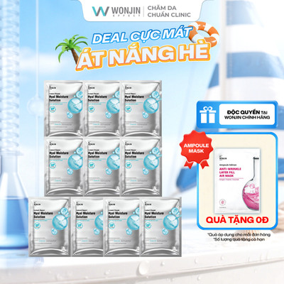 [8.8-Tặng 1 WonJin Ampoule] Combo 10 Mặt nạ phục hồi cấp tốc cấp ẩm chuyên sâu cho da DR. WONJIN INSTANT REPAIR HYAL[IN]