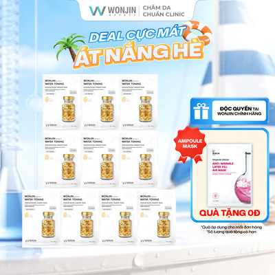 [Tặng 1 WonJin Ampoule] COMBO 10 Mặt Nạ Dưỡng Sáng Wonjin Effect Water Toning[B1] [EF]
