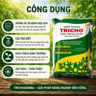 Nấm Đối Kháng Trichoderma Điền Trang Gói 500 Gram
