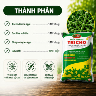 Nấm Đối Kháng Trichoderma Điền Trang Gói 500 Gram