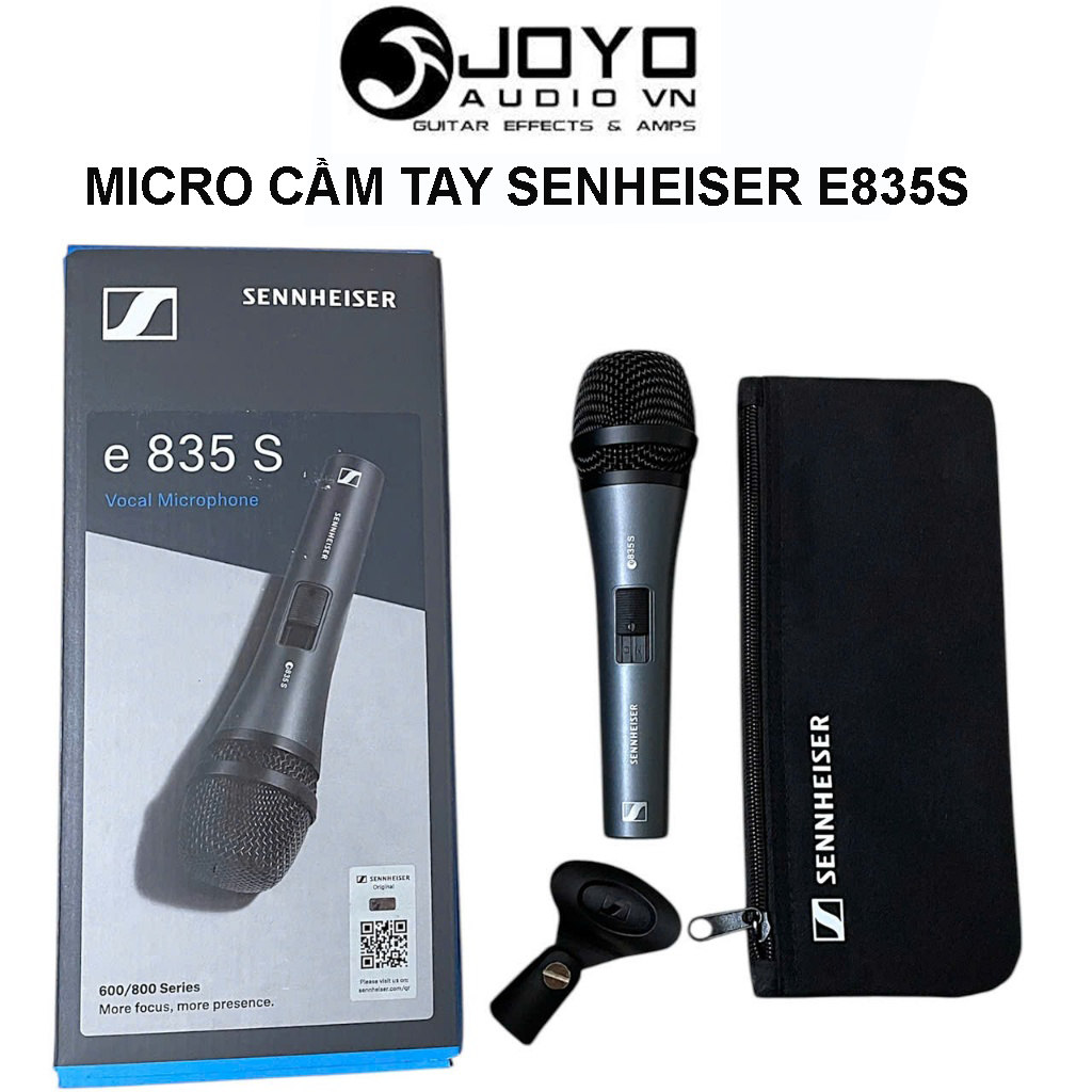 Chính Hãng Micro Cầm Tay Sennheiser E835S Có Công Tắc - Mic Cardioid E835 Dynamic Vocal Microphone E