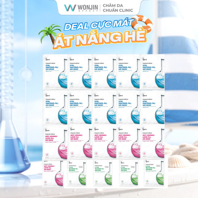 Combo 20 Mặt Nạ Siêu Tinh Chất MIX DR WonJin Ampoule Edition Fill Air 27g (KHÔNG HỘP) [B2] [AP]