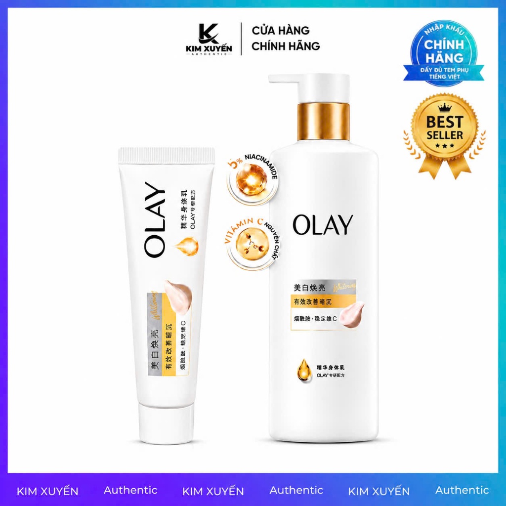 Sữa dưỡng thể Olay B3 Vitamin C Whitening 30G / 260G