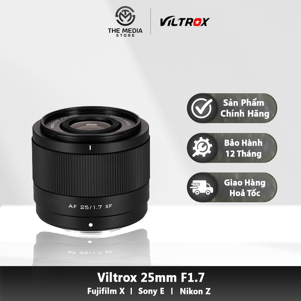 Ống Kính Viltrox 25mm F1.7 (for Sony E | Nikon Z | Fujifilm X) | Chính Hãng