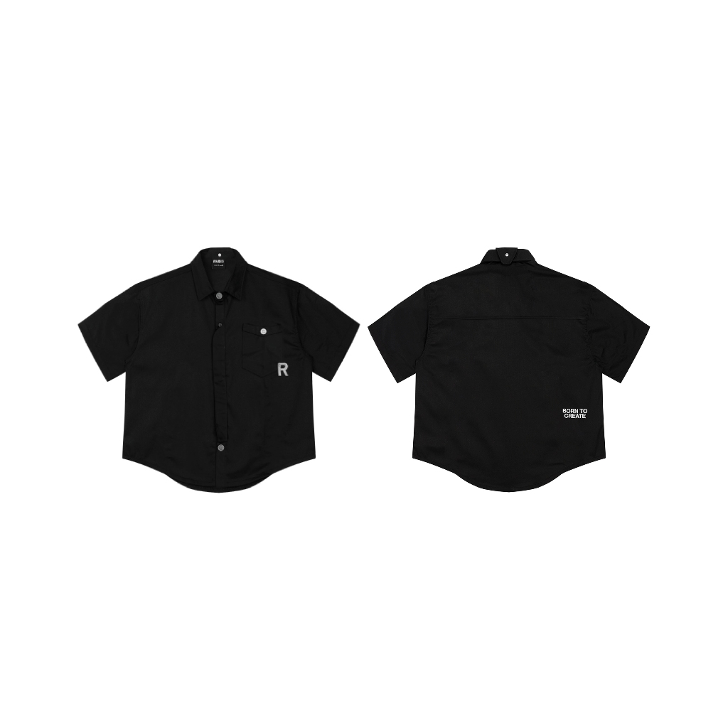 Áo RANVERBAE ODYSSEY CHECKED Boxy Shirt Black