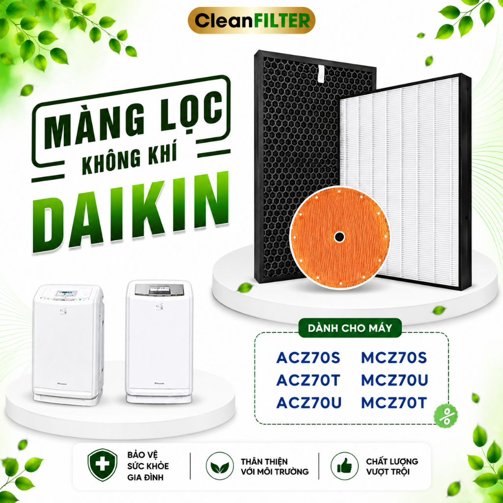 Màng Lọc Không Khí Daikin [KAFP079A] ACZ70S/T/U/R/P, MCZ70S/T/U/R/P, MCZ70TE4, MCZ70UE5,..