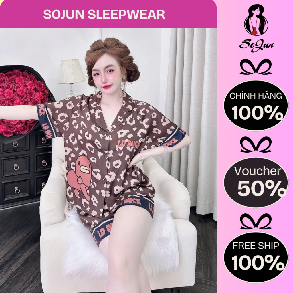 Bộ Pijama Đùi RAPLAN Nút Bọc In Họa Tiết Dưới 60Kg - TD 1568