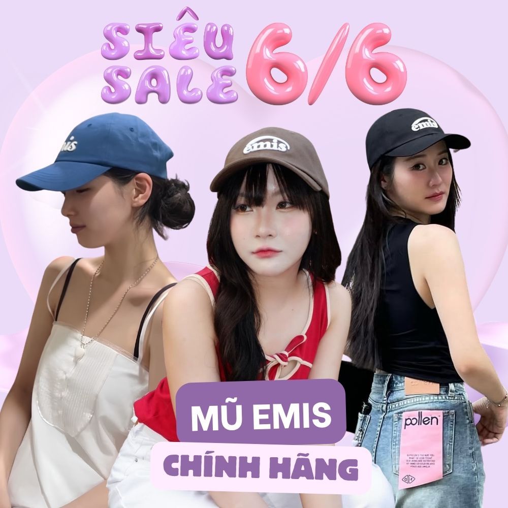 Mũ EMIS chính hãng nội địa Hàn Quốc - FULL MÀU HOT - Mũ lưỡi chai basic phong cách Hàn được nhiều ID