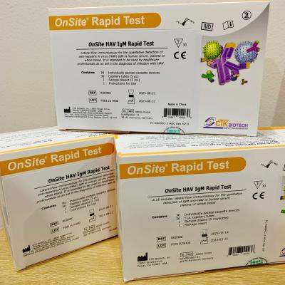Test nhanh HAV- Onsite CTK (Hộp 30 test),Onsite HAV IgM Rapid Test