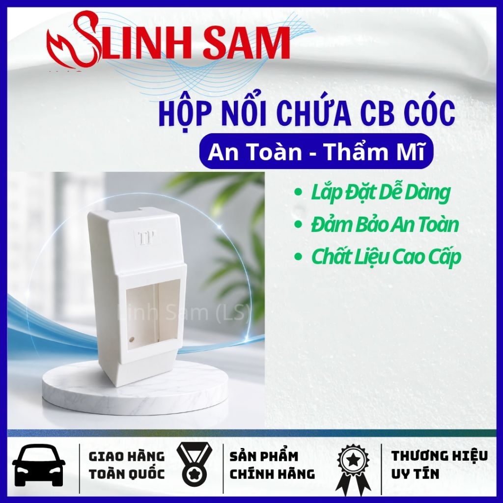 Hộp nổi chứa CB cóc, Hộp che chứa CB cóc, hộp đế nổi, hộp che aptomat