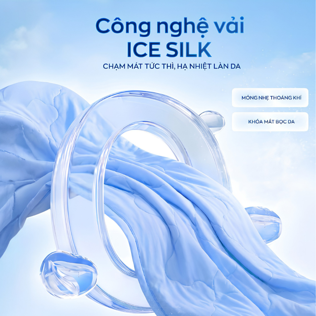 [VOUCHER TẠI LIVE] Chăn Điều Hòa Cao Cấp Amando Ice Silk 2mx2m2, Chăn Mùa Hè Mát Lạnh, Chăn Chần, Mền Lạnh, Chăn Lạnh | BigBuy360 - bigbuy360.vn