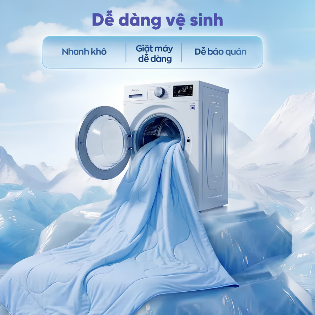 [VOUCHER TẠI LIVE] Chăn Điều Hòa Cao Cấp Amando Ice Silk 2mx2m2, Chăn Mùa Hè Mát Lạnh, Chăn Chần, Mền Lạnh, Chăn Lạnh | BigBuy360 - bigbuy360.vn