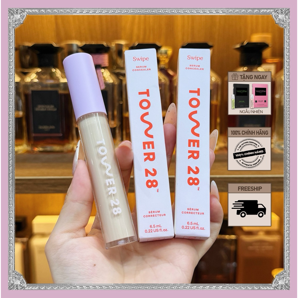 Che Khuyết Điểm Tower 28 Swipe All-Over Hydrating Serum Concealer - The Authen Cosmetics