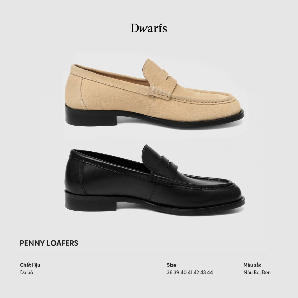 Giày da bò Penny Loafer Shoes