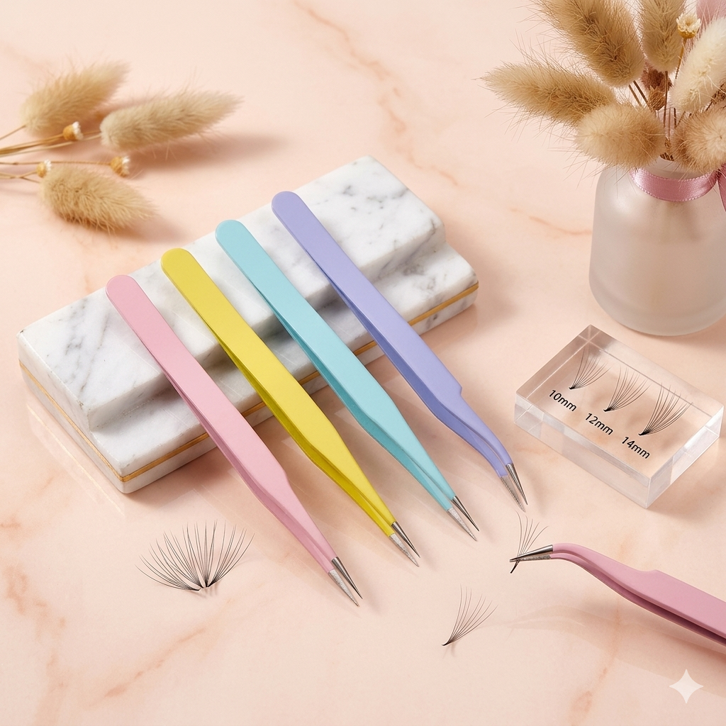 Nhíp Gắn Mi Giả Mí Giả Sơn Tĩnh Điện, Nhíp Gắp Mi Gắp Đá Nail, Nhíp Nhổ Lông Mày