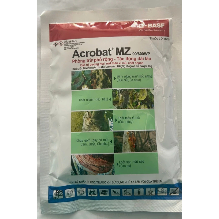 ACROBAT MZ 90/600WP – THỐI RỄ, XÌ MỦ, ĐỐM LÁ, CHẾT CÂY CON (100G)