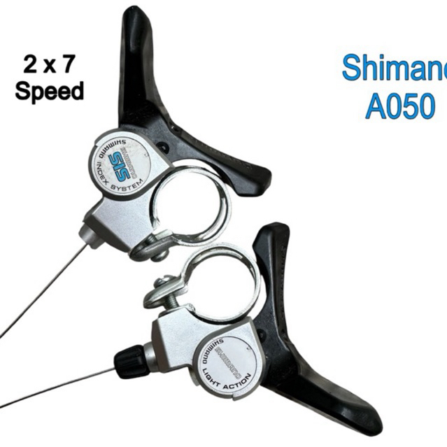 Tay đề gạt Shimano A050 2x7 speed - Bộ chuyển tốc 2x7 tốc độ cho xe đạp đua, road.