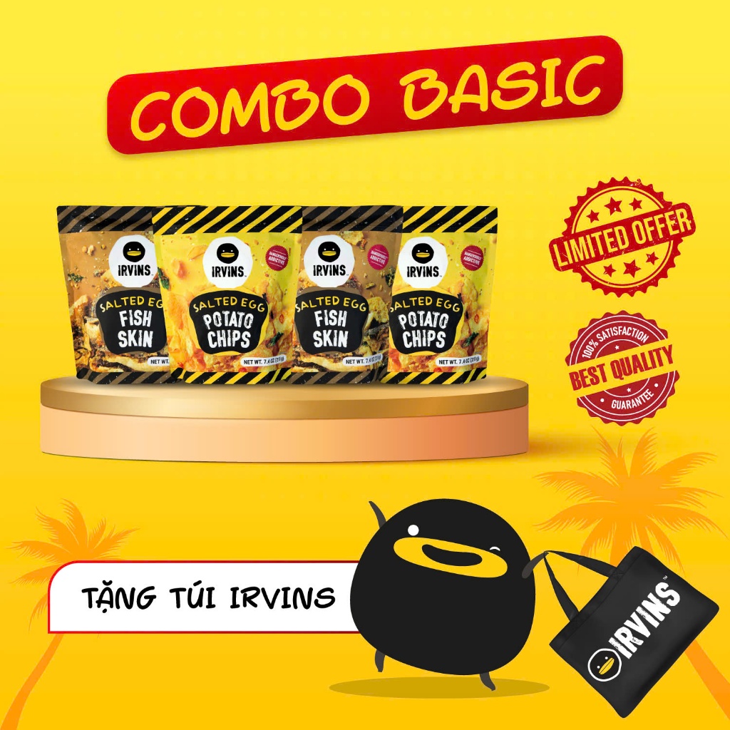 COMBO BASIC IRVINS (MUA 02 COMBO TẶNG TÚI TOLE)