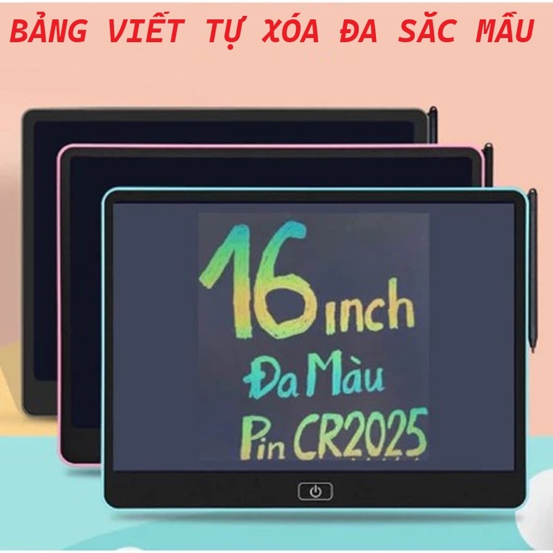 ( Chuyên Bán Sỉ ) Bảng Vẽ Tự Xóa Màn Hình LCD Đa Sắc Mầu - Đồ Chơi Phát Triển Tư Duy Cho Trẻ KÈM PIN + BÚT VẼ