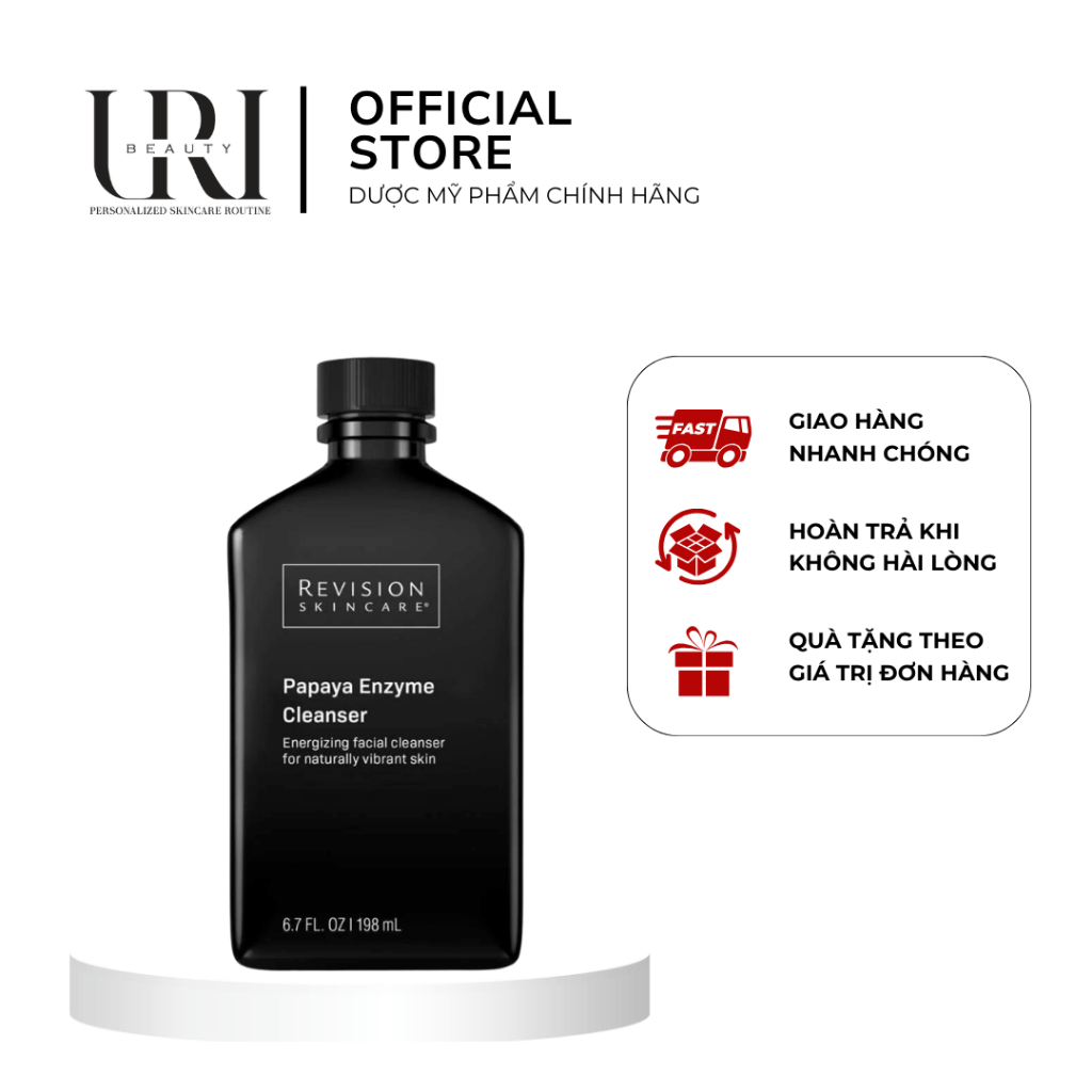 [Chính hãng] REVISION Papaya Enzyme Cleanser – Sữa Rửa Mặt Enzyme Làm Sáng & Mịn Da 100ml/198ml
