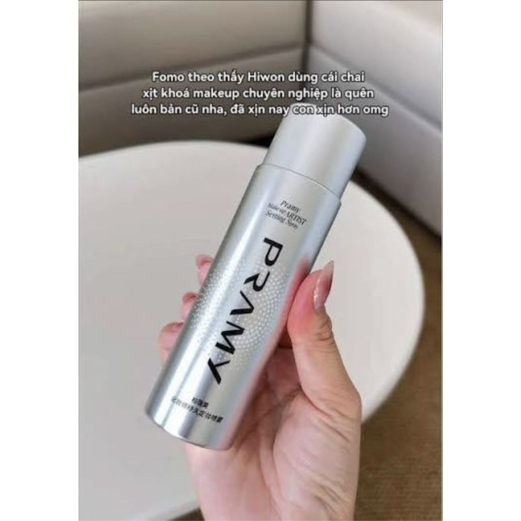 Xịt khóa nền PRAMY Matte (bản xám)PRAMY Matte Setting Spray