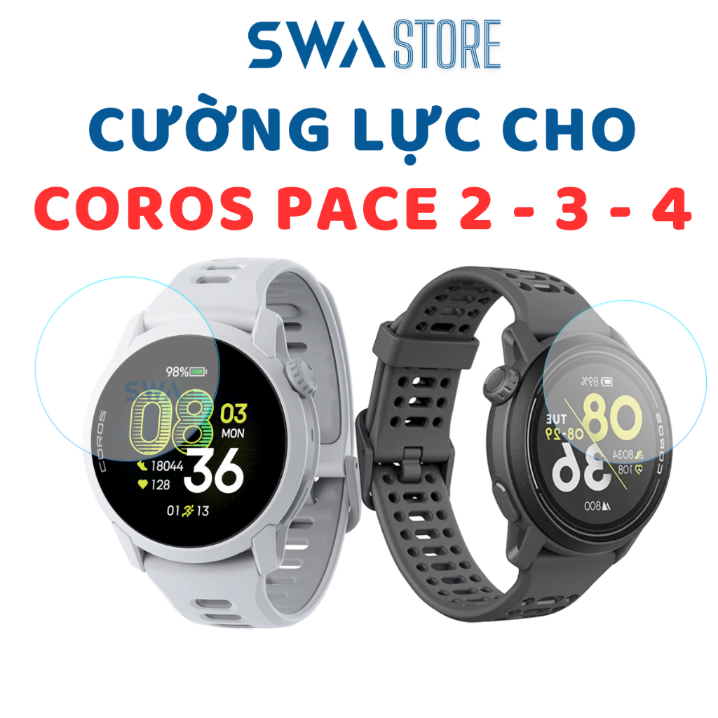 Cường lực dùng cho đồng hồ Coros Pace 2 - Pace 3 - Pace 4 SWA