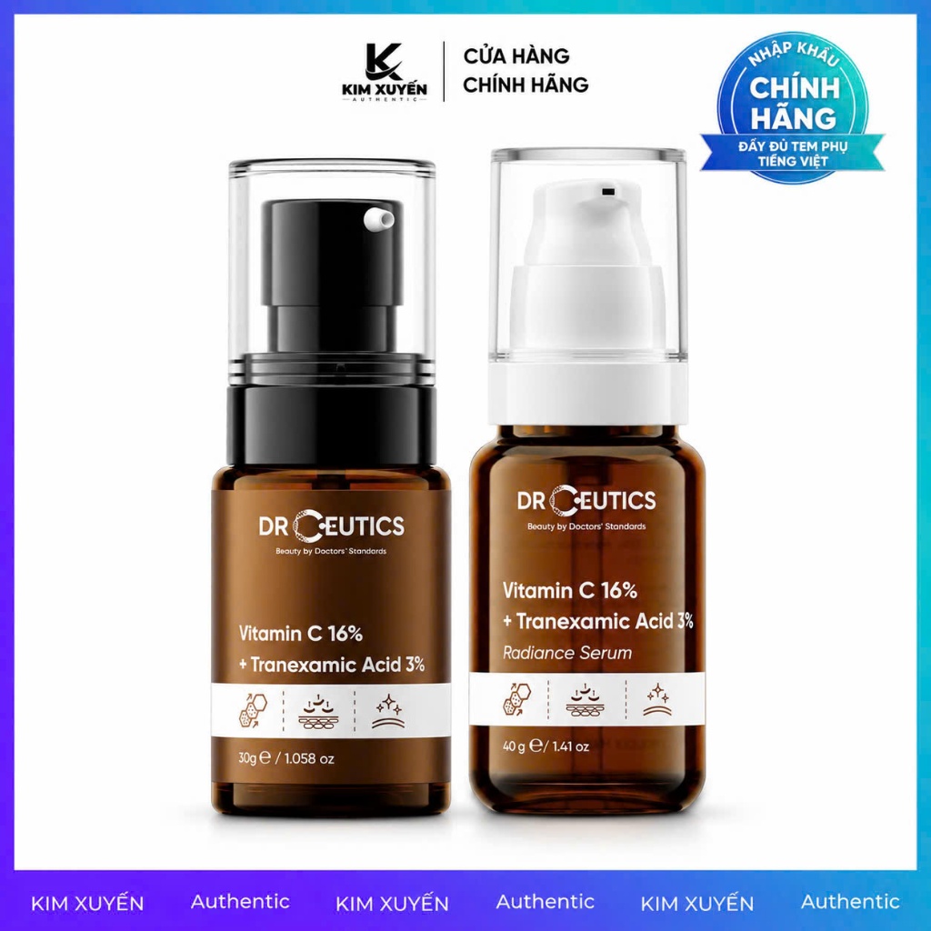 [VITA C] Serum Dr Ceutics Vitamin C 16% + Tranexamic Acid 3% Dr Ceutics 30G/40G