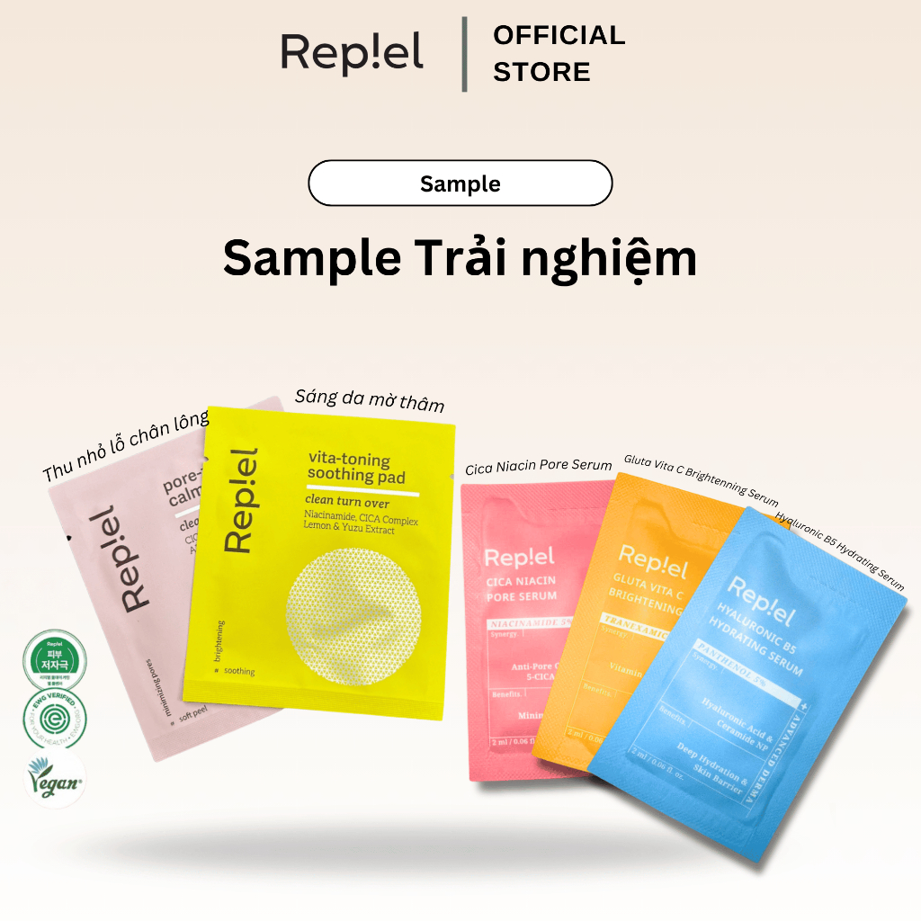 Sample Trải nghiệm Bio Cellulose Capsule Mask - Serum - Tonerpad REPIEL