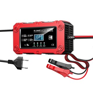 Bộ sạc ắc quy thông minh FOXSUR 12V 6A 4AH - 120AH khử sunfat và tự động ngắt