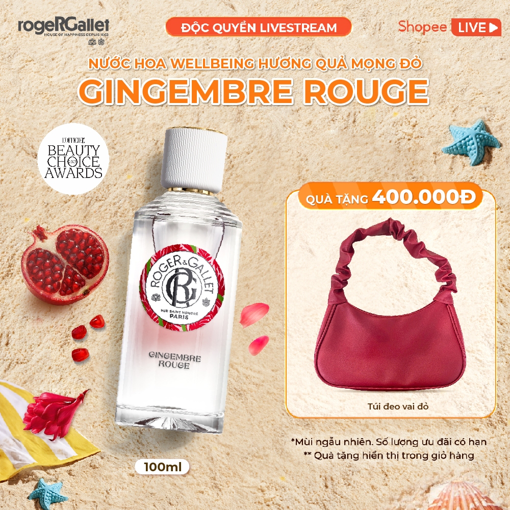 [KOL Livestream] Nước hoa Wellbeing Roger&Gallet 100ml