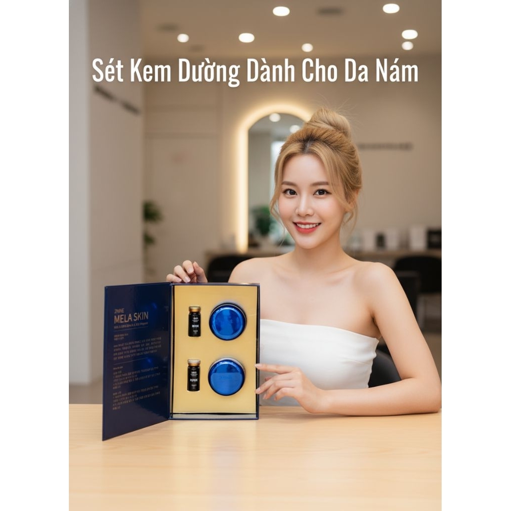 SET DƯỠNG DA NÁM, TRẮNG SÁNG DA CAO CẤP HÀN QUỐC 2NINE MELA SKIN