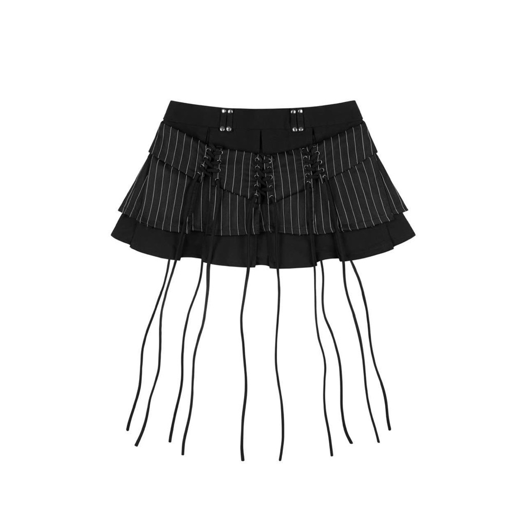 IUE STUDIO - Váy layer 2 lớp phong cách gothic - DRAMA SKIRT
