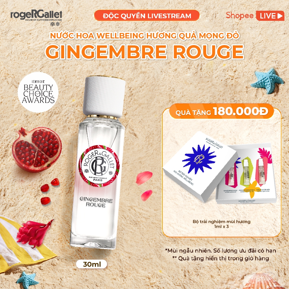 [KOL Livestream] Nước hoa Wellbeing Roger&Gallet 30ml