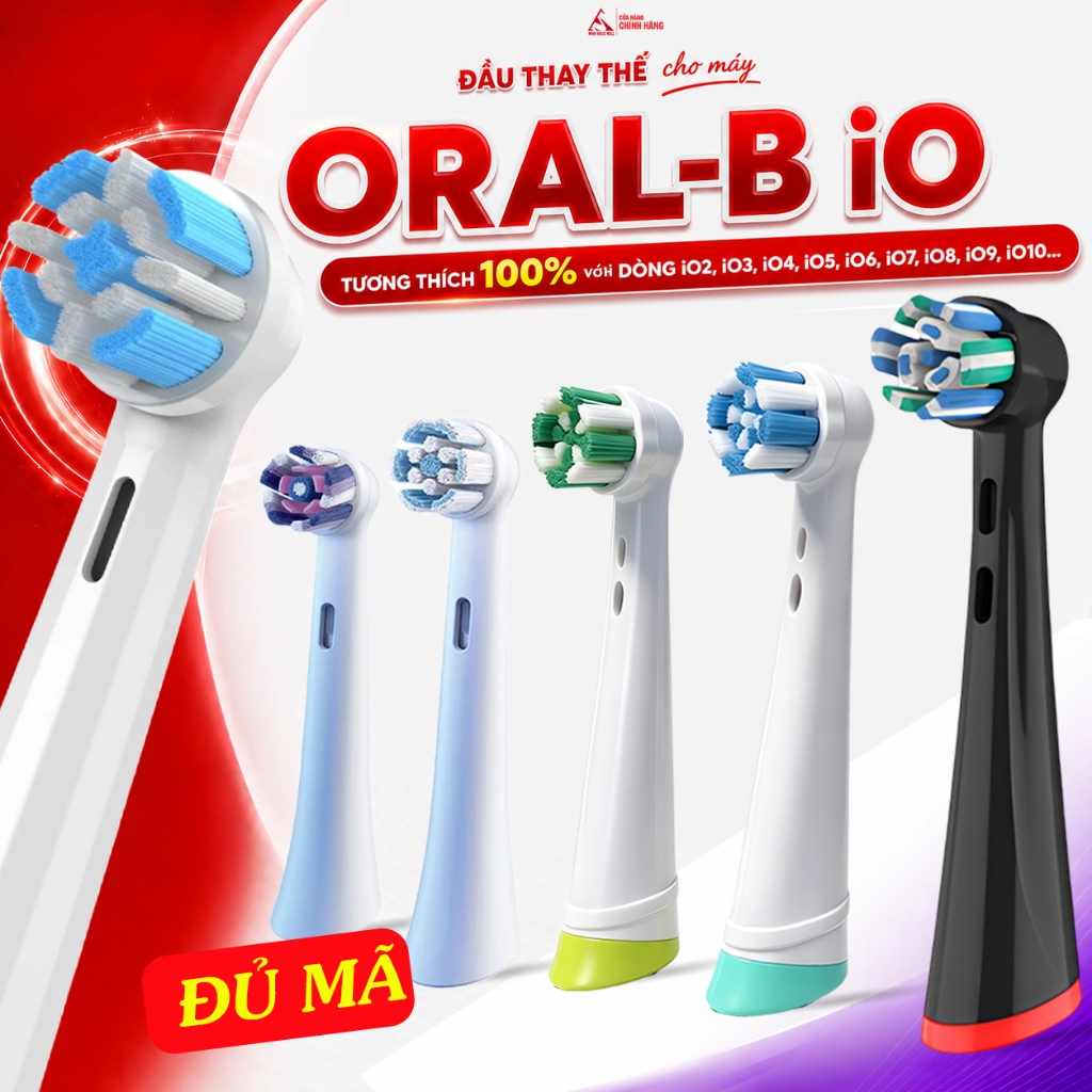 Đầu thay cho Oral-B iO iO2 iO3 iO4 iO5 iO6 iO7 iO8 iO9 iO10 bàn chải điện Ultimate Gentle Radiant Da
