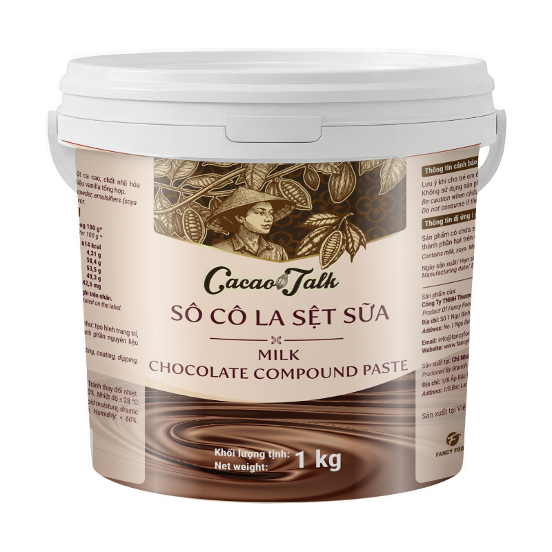 1kg Sô Cô La Sệt Sữa Cacao Talk