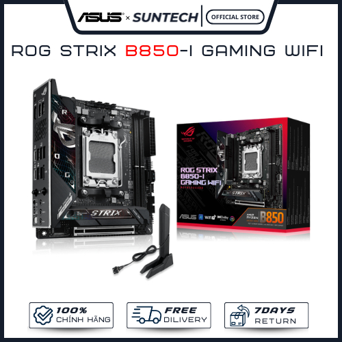 Bo Mạch Chủ Mainboard ASUS ROG Strix B850-I Gaming WiFi | AMD Socket AM5, Mini-ITX, DDR5 - Hàng Chín