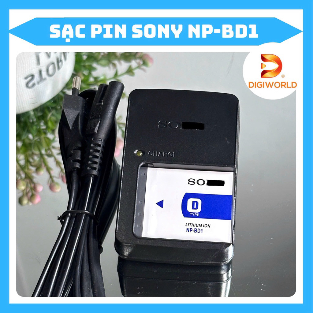 Sạc Pin Sony NP-BD1 dùng cho DSC-T2, DSC-T70, DSC-T75, DSC-T77, DSC-T90, DSC-T200, DSC-T300, DSC-T50