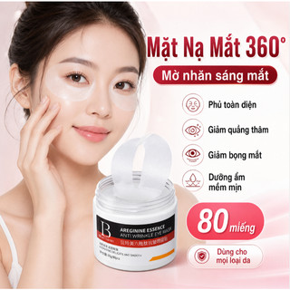 Mặt Nạ Mắt Giảm Thâm Quầng Bọng 5 Phút 80 Miếng Hỗ Trợ Chống Nhăn Cho Người Ngồi Máy Tính Đi Làm