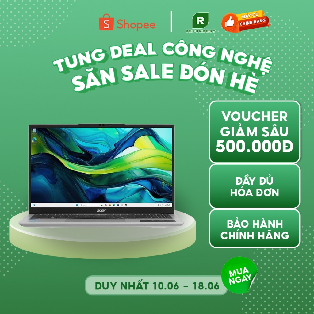 [Máy cũ] - [Trả bảo hành] Acer Aspire Lite 15 AL15 71P 517D (i5 12450H/16GB/512GB (NX.J7KSV.001) (Bạ