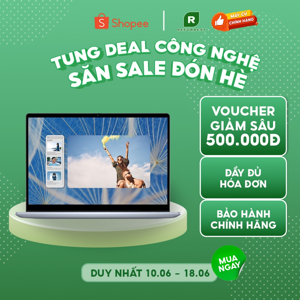 [Máy cũ] - [Trả bảo hành] Dell Inspiron 7440 Core 7 150U/16GB/1TB/(N7440-C7U161W11IBU) (Xanh)