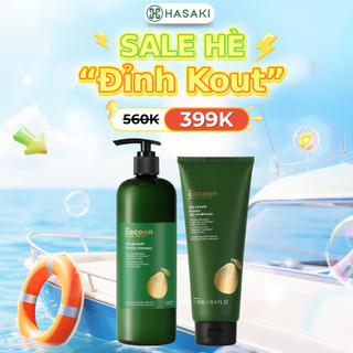 [ShopeeVIP] Bộ Gội Xả Bưởi Cocoon Giảm Gãy Rụng Tóc 500ml+310ml Hasaki Sản Phẩm Chính Hãng