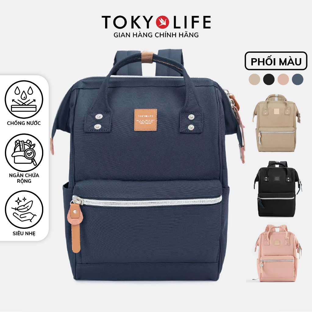 Balo Đi Học Chống Trộm Chống Thấm Nước Siêu Nhẹ TOKYOLIFE 40005732 (Vừa Laptop 15.8 Inch)