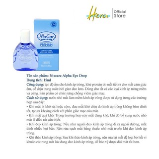 Nước Nhỏ Mắt Lens Nixcare Alpha Eye Drop Hàn Quốc 15ml